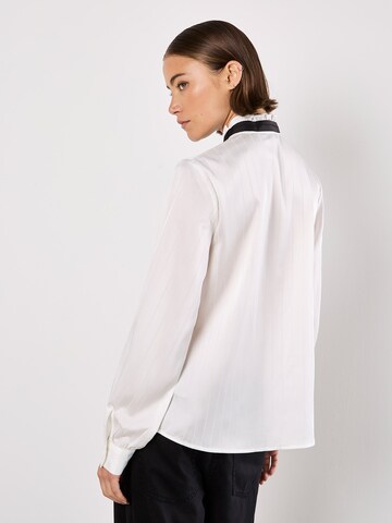 Apricot Blouse in White
