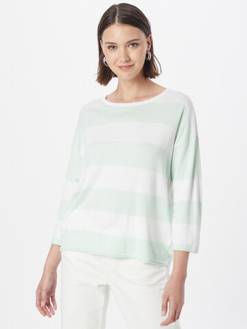 Pull-over BLUE SEVEN en vert : devant