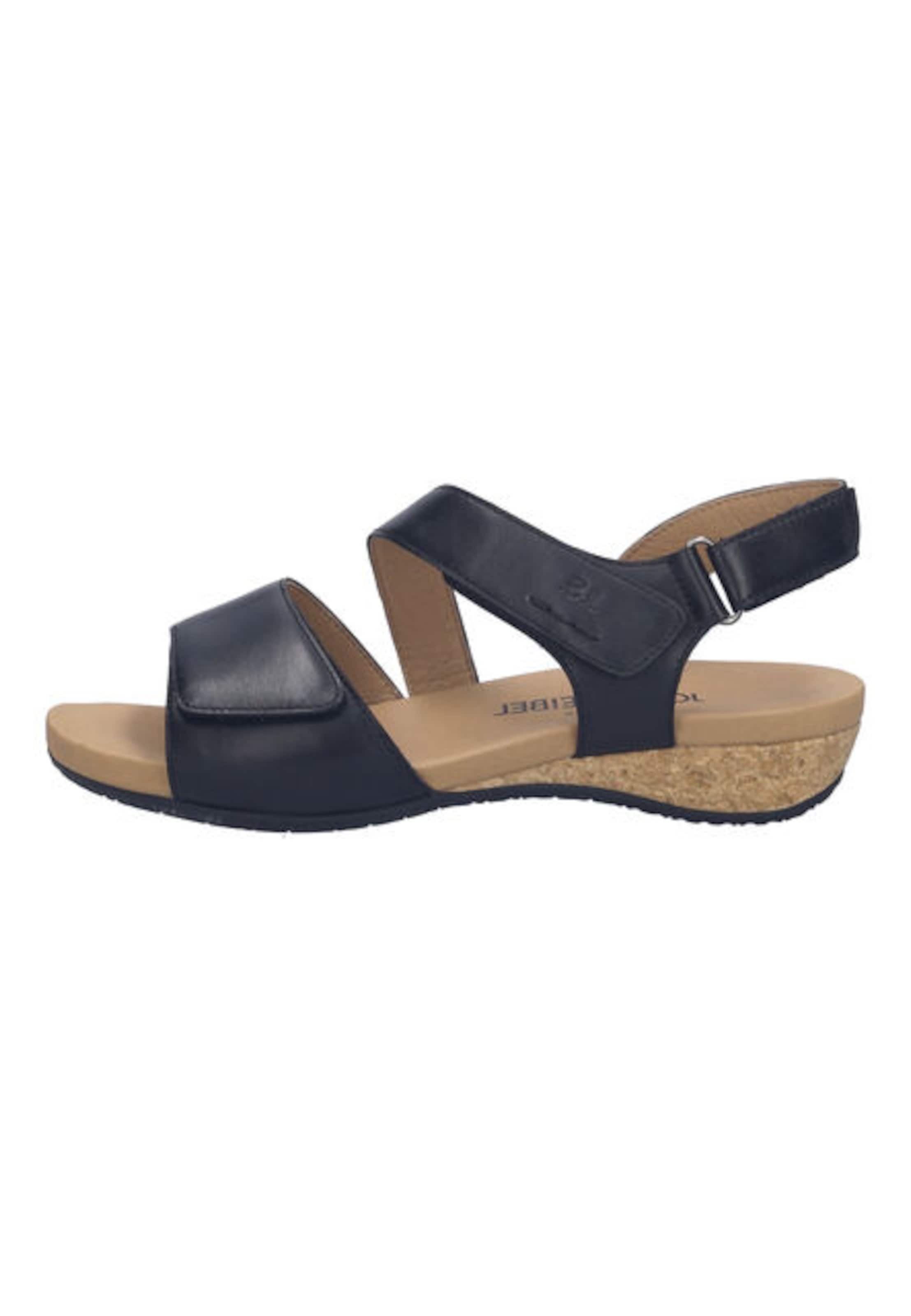 JOSEF SEIBEL Sandals 'FLEUR 01' in Black: front