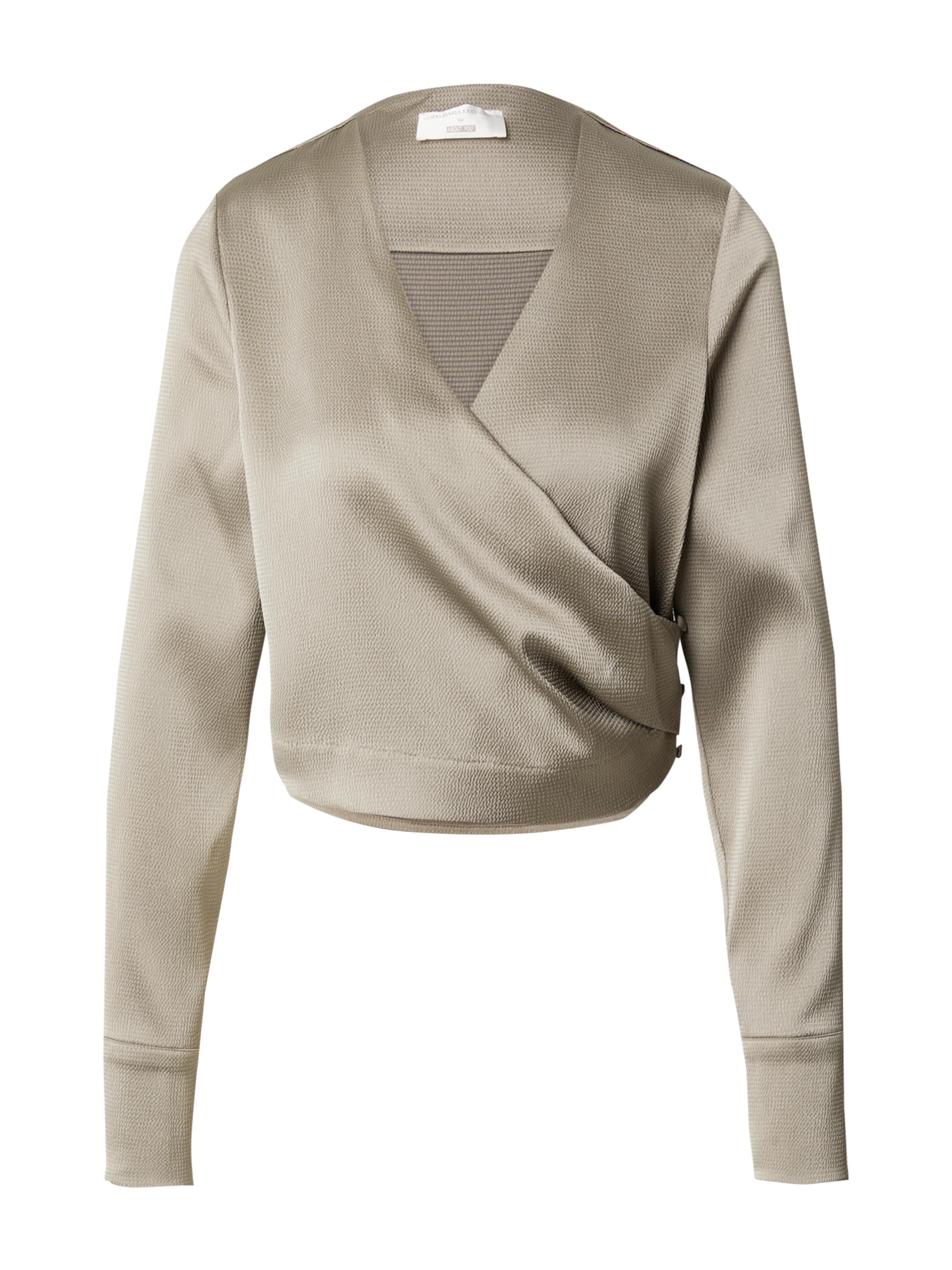 Guido Maria Kretschmer Women Blus 'Juliana' i mörkbeige, Produktvy