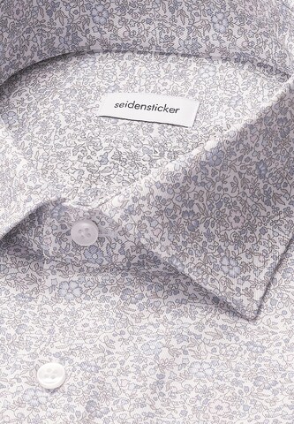 Fit confort Chemise business 'Schwarze Rose' SEIDENSTICKER en bleu