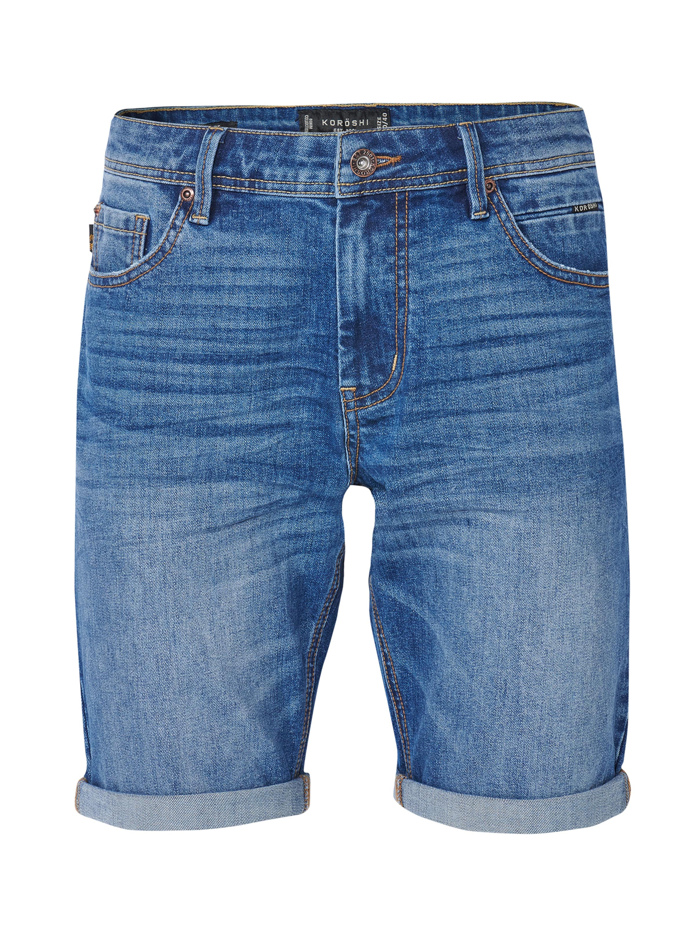 KOROSHI Regular Shorts in Blau: Vorderseite