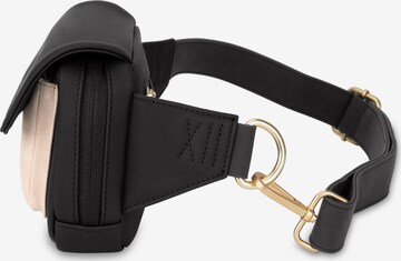 Kapten & Son Fanny Pack 'Visby Cream Black' in Black