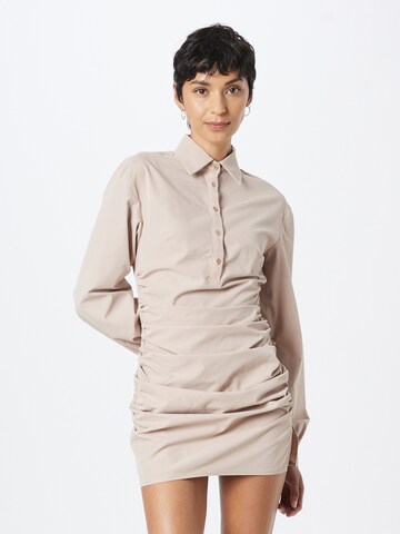 Robe-chemise 'Poplin' Misspap en gris : devant