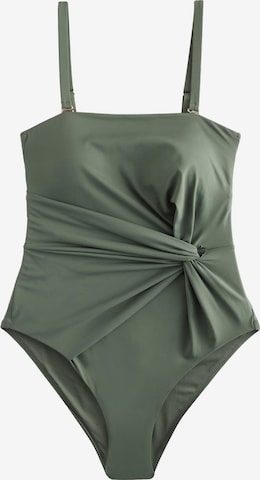 NextBandeau Jednodijelni kupaći kostim - zelena boja: prednji dio