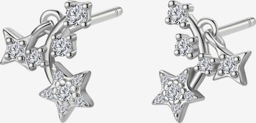 Boucles d'oreilles 'Falling Star' Hey Happiness en argent : devant