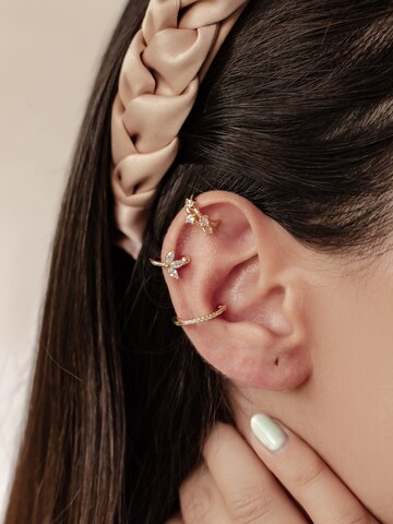 Boucles d'oreilles 'Cuff Trio' Hey Happiness en or
