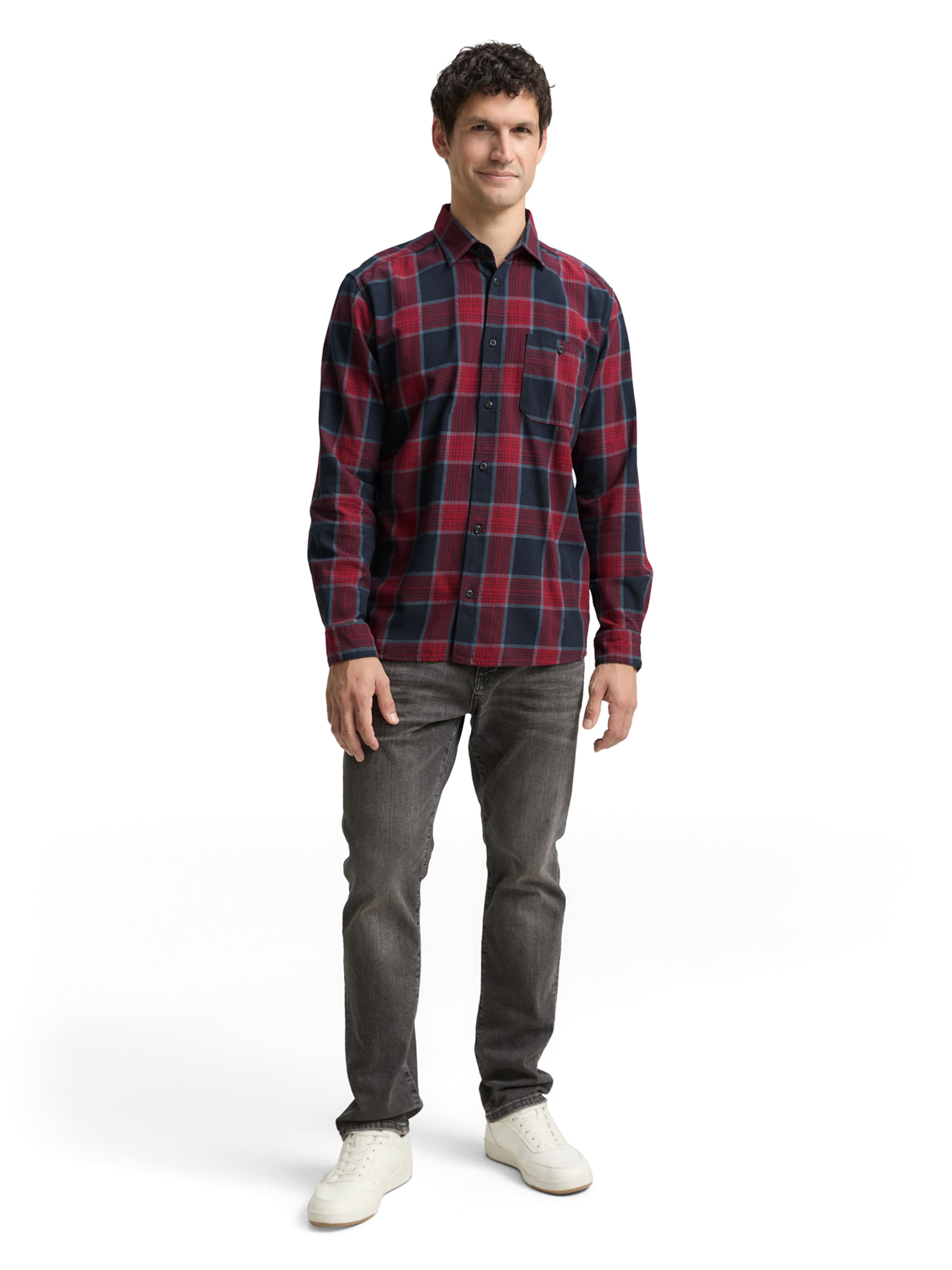 TOM TAILOR Comfort Fit Hemd in Rot