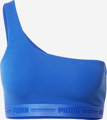 PUMA - Bustier Sujetador deportivo en azul: frente