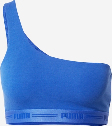 PUMA Bustier Sport-BH in Blau: predná strana
