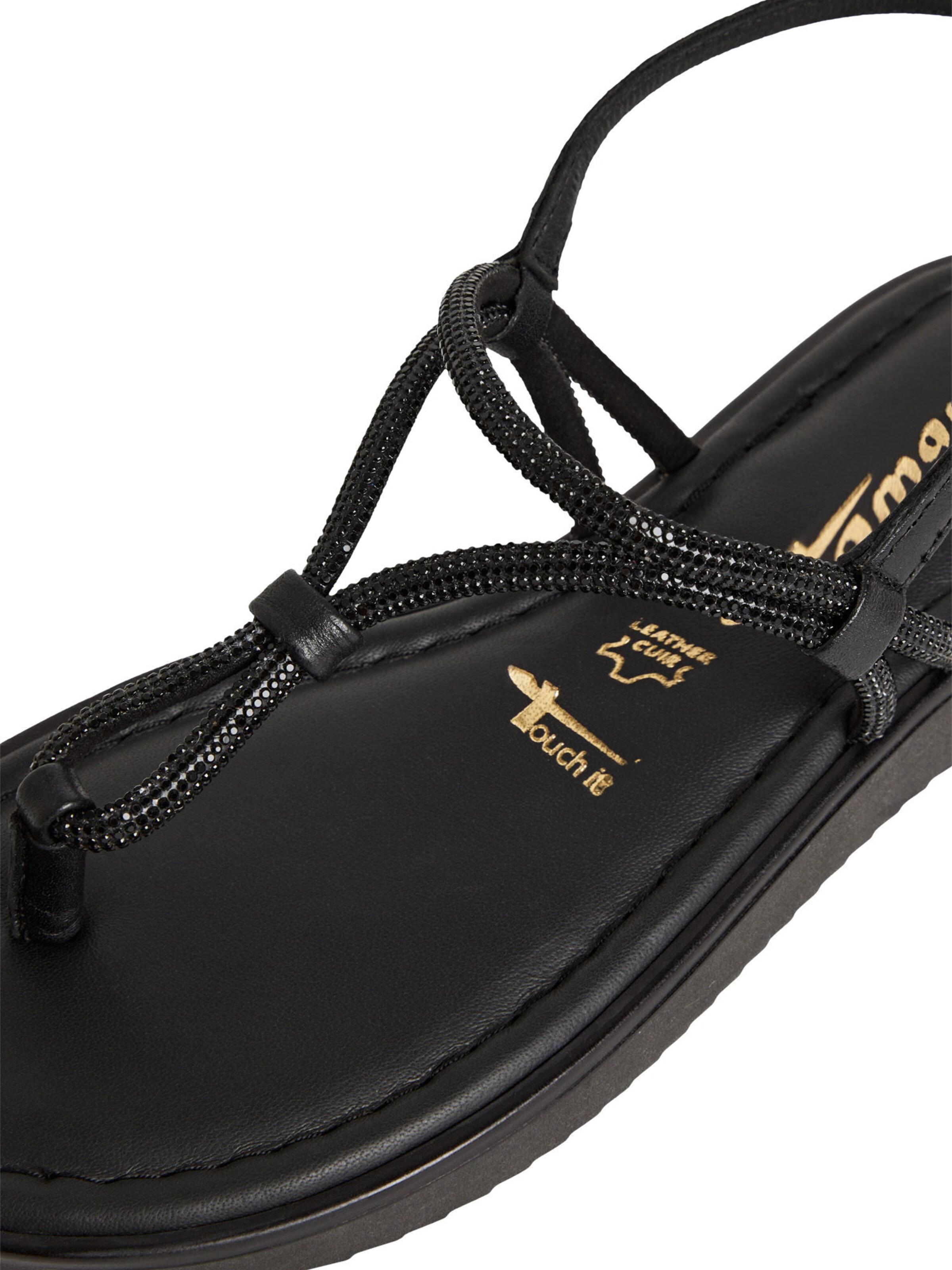 Tamaris Teenslipper in Zwart