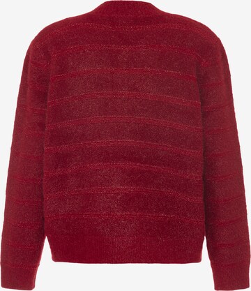 NALLY Knit Cardigan in Red