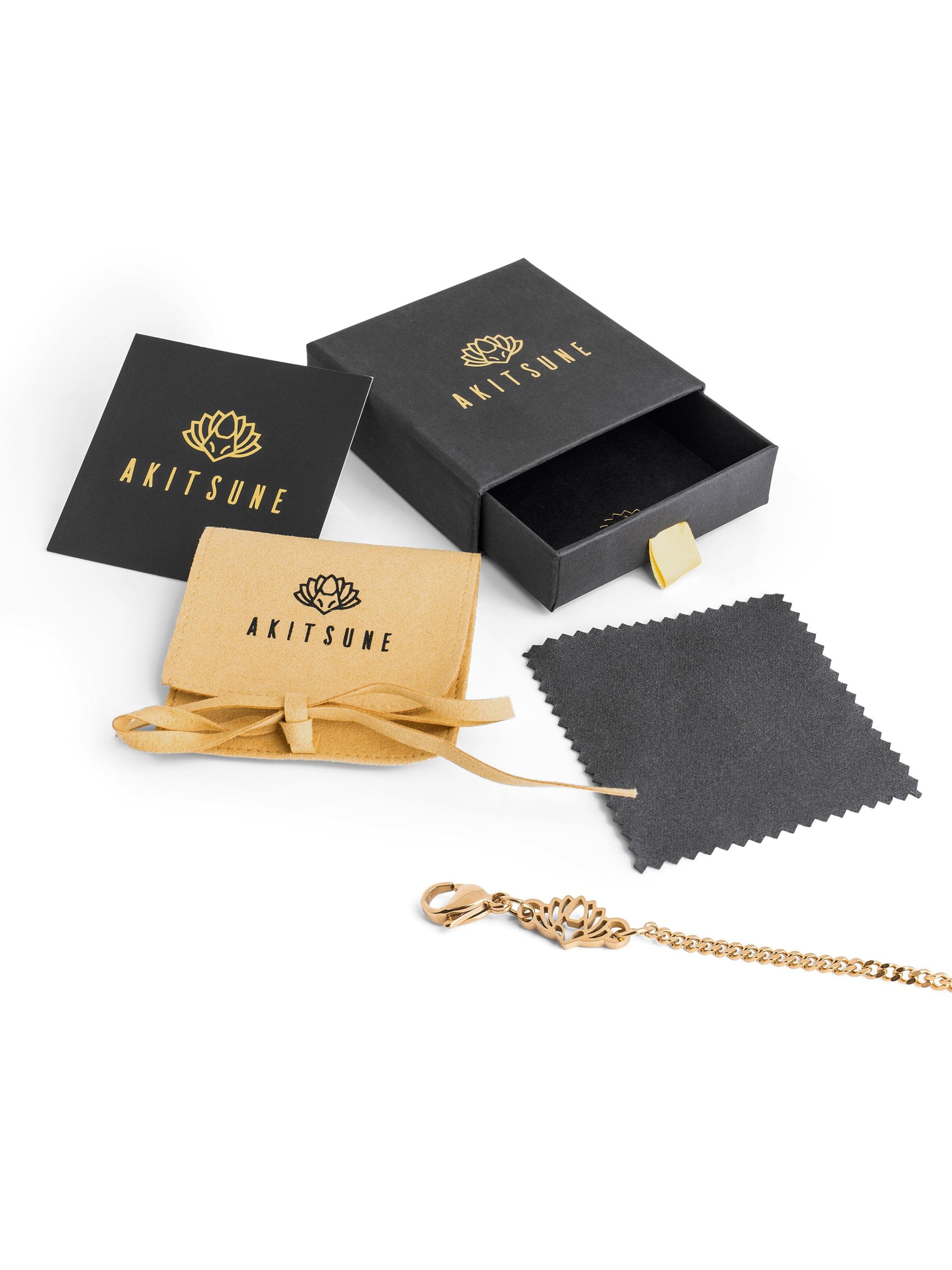 Akitsune Bracelet 'Cuban' in Gold