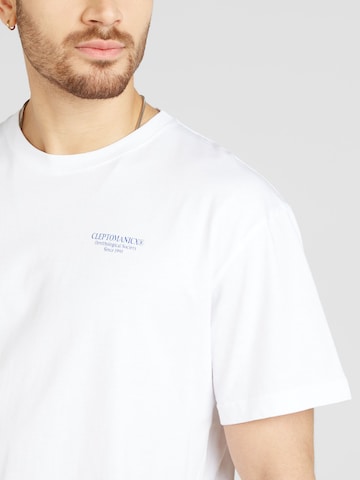 Maglietta 'Birdwatcher' di Cleptomanicx in bianco