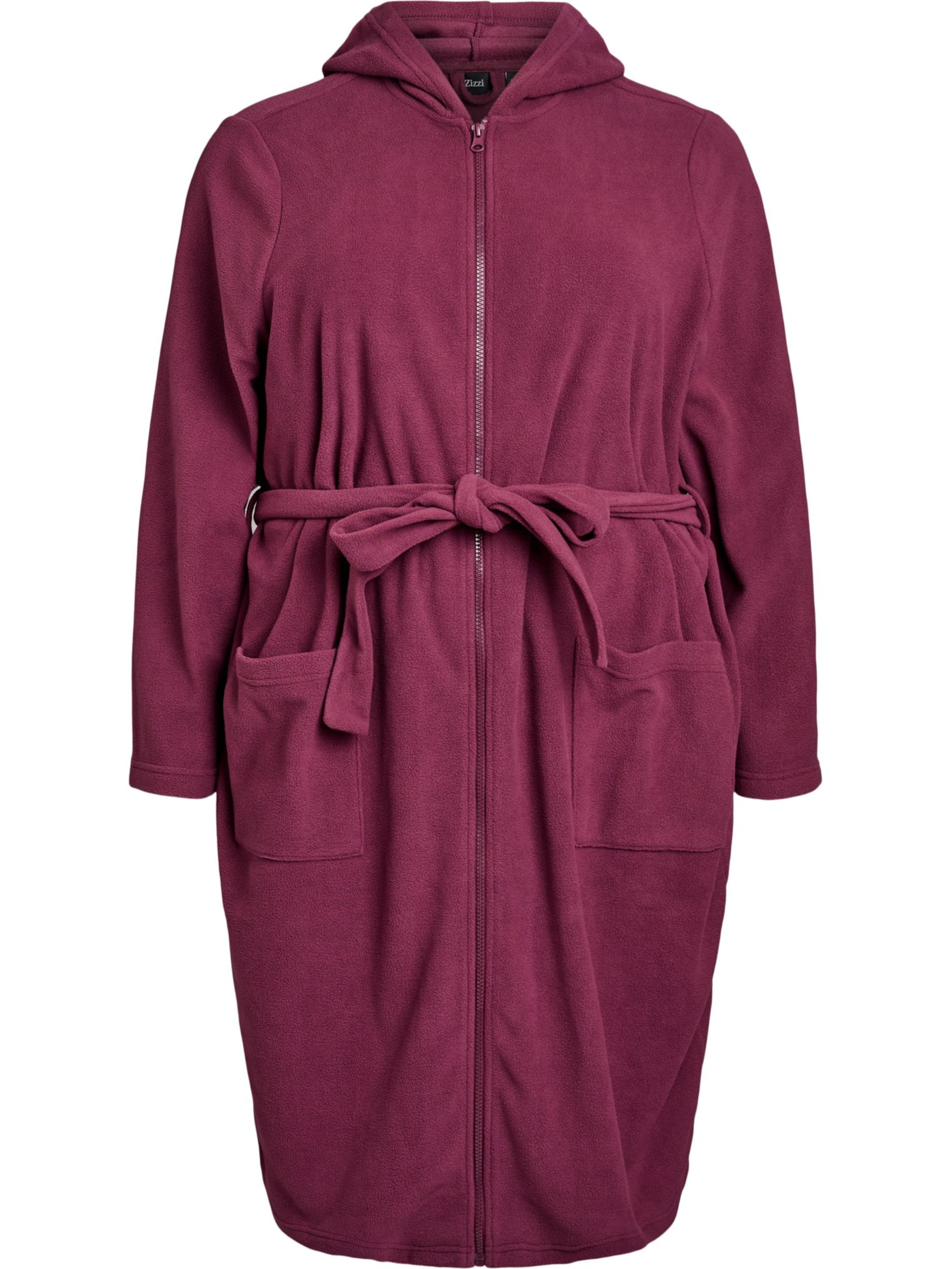 Zizzi Dlouhý župan 'Lise' – fialová: přední strana