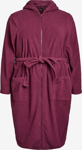 purpurinė Zizzi Ilgas vonios chalatas 'Lise': priekis