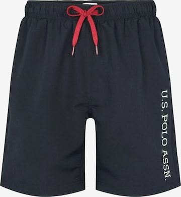 U.S. POLO ASSN. Zwemshorts ' Casey ' in Blauw: voorkant