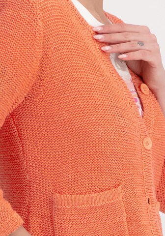 monari Knit Cardigan in Orange