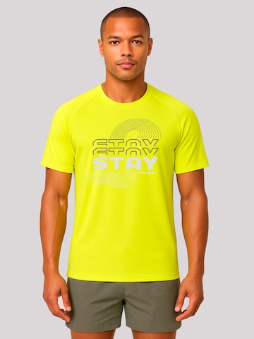 T-shirt 'Sports Stay Focused' F4NT4STIC en jaune : devant