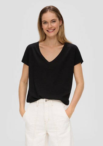 s.Oliver Shirt in Zwart: voorkant