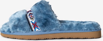 Mule 'London' Minnetonka en bleu : devant