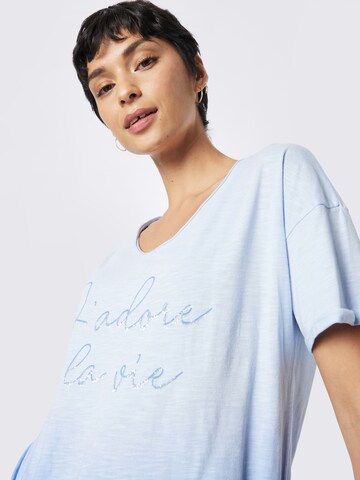 T-shirt 'PASSION' Key Largo en bleu