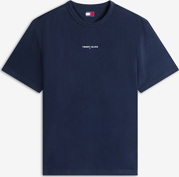 Tricou de la Tommy Jeans pe albastru: față
