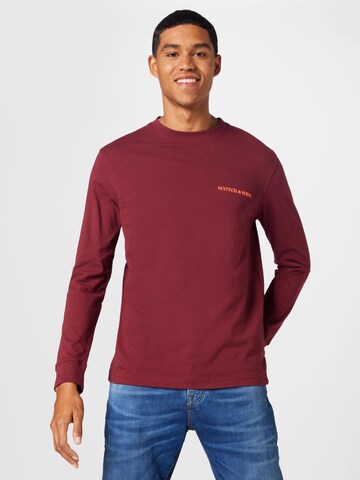 T-Shirt SCOTCH & SODA en rouge : devant