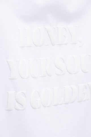 SENSES.THE LABEL T-Shirt TE:CLA Oversized mit Wording Print in Weiß