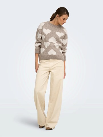 ONLY - Jersey 'ONLPOPPY' en beige