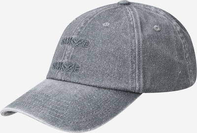 Samsøe Samsøe Casquette en gris, Vue avec produit