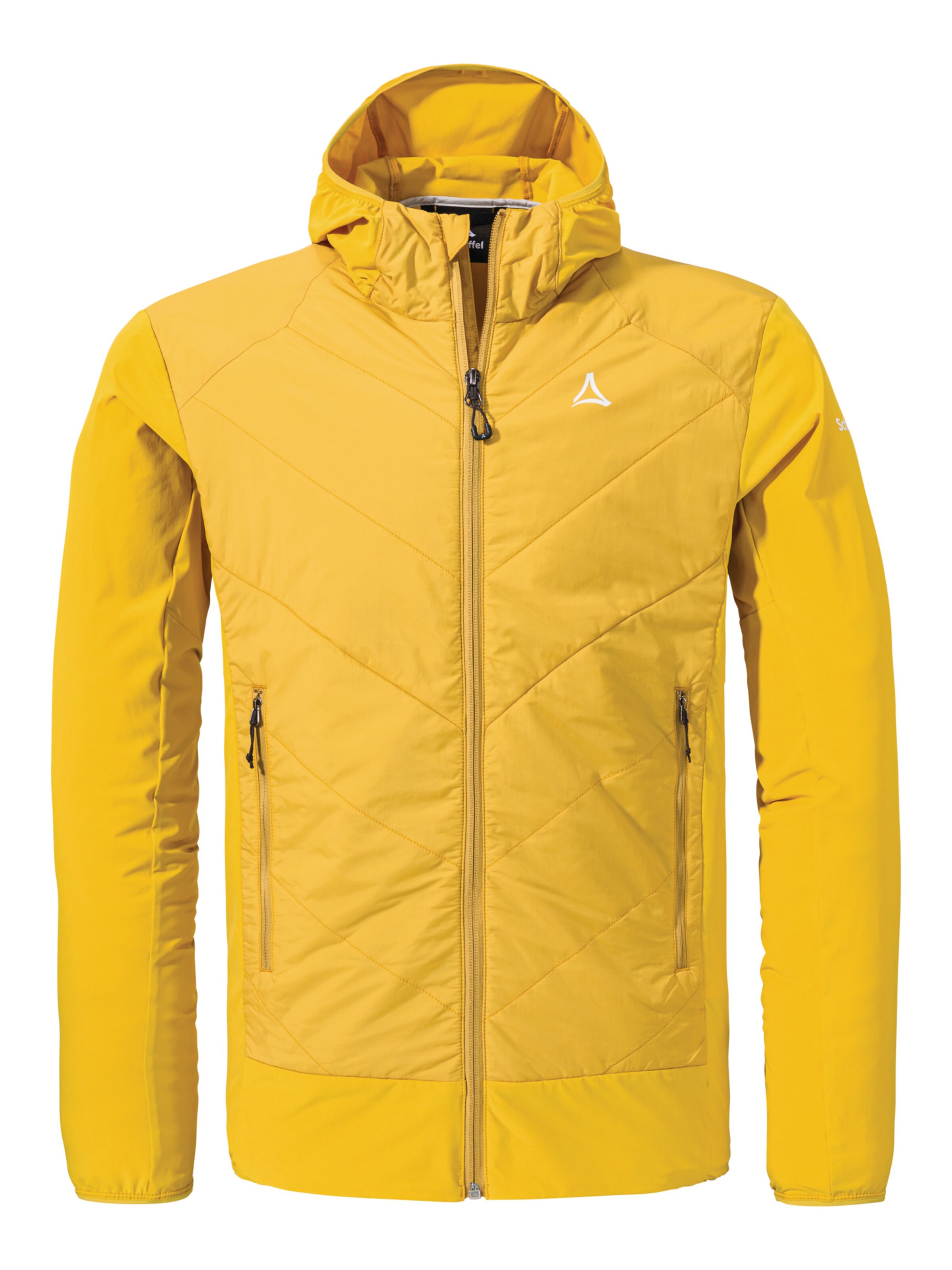 Schöffel Outdoorjas ' Hiking Hybrid Jk Style Blaueis MNS ' in Geel: voorkant