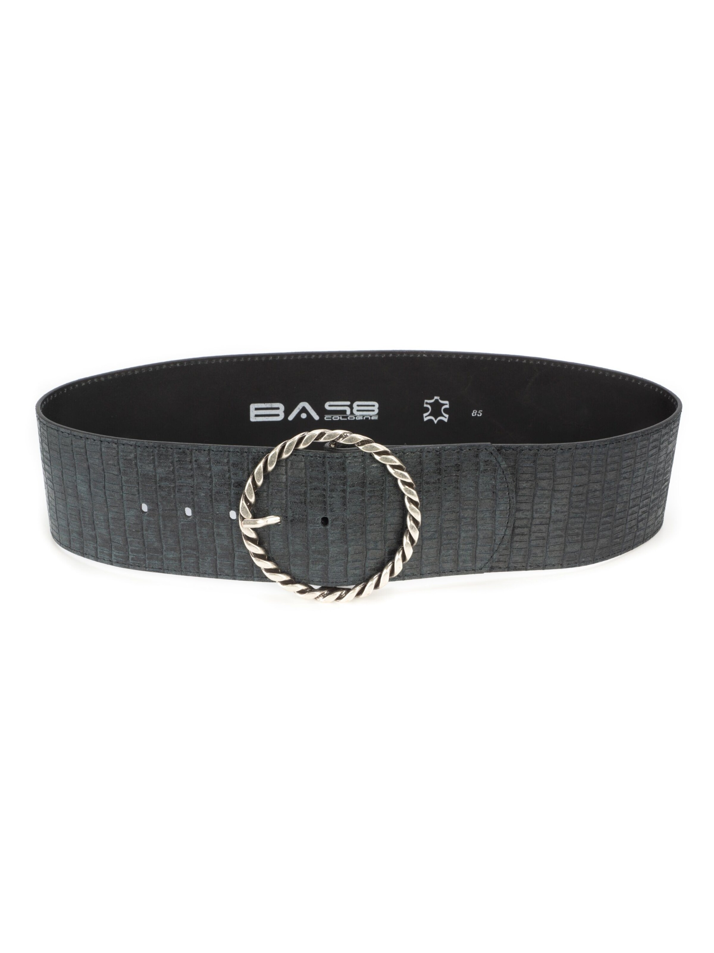 BA98 Gürtel in Schwarz: Vorderseite