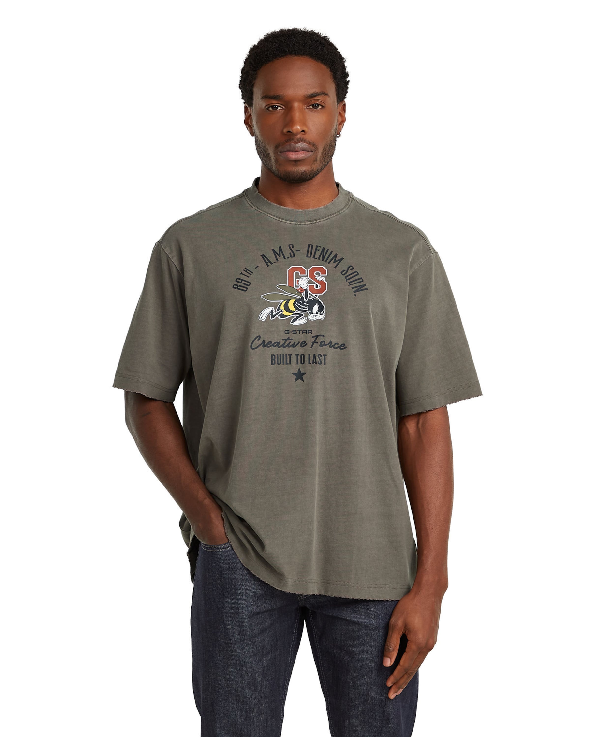 G-STAR T-Shirt in Braun: Vorderseite