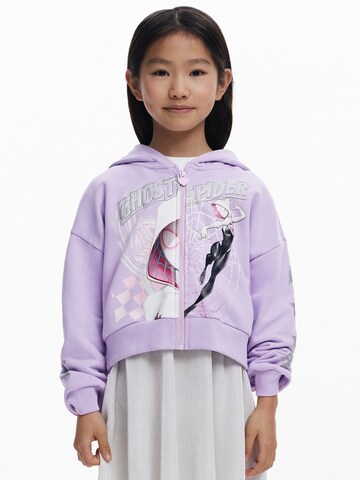 Desigual Sweatvest 'Ghost Spider™' in Lila: voorkant