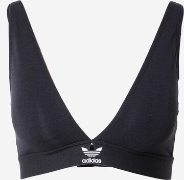 ADIDAS ORIGINALS Triangle Bra in Black: front