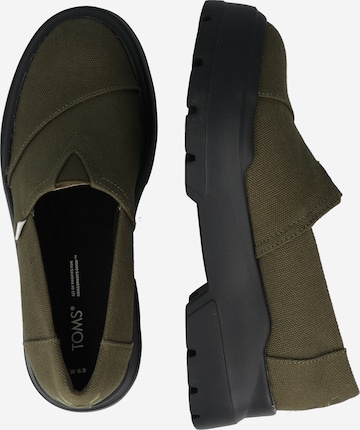 TOMS Pantofle 'ALPARGATA COMBAT LOW' w kolorze zielony