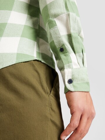 Only & Sons Slim fit Button Up Shirt 'GUDMUND' in Green