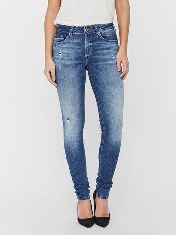 VERO MODA Slimfit Jeans 'Lux' in Blauw: voorkant