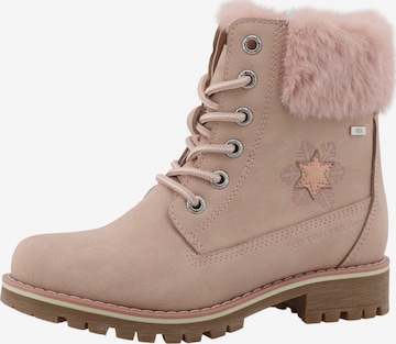 TOM TAILOR Kozaki w kolorze beżowy: przód