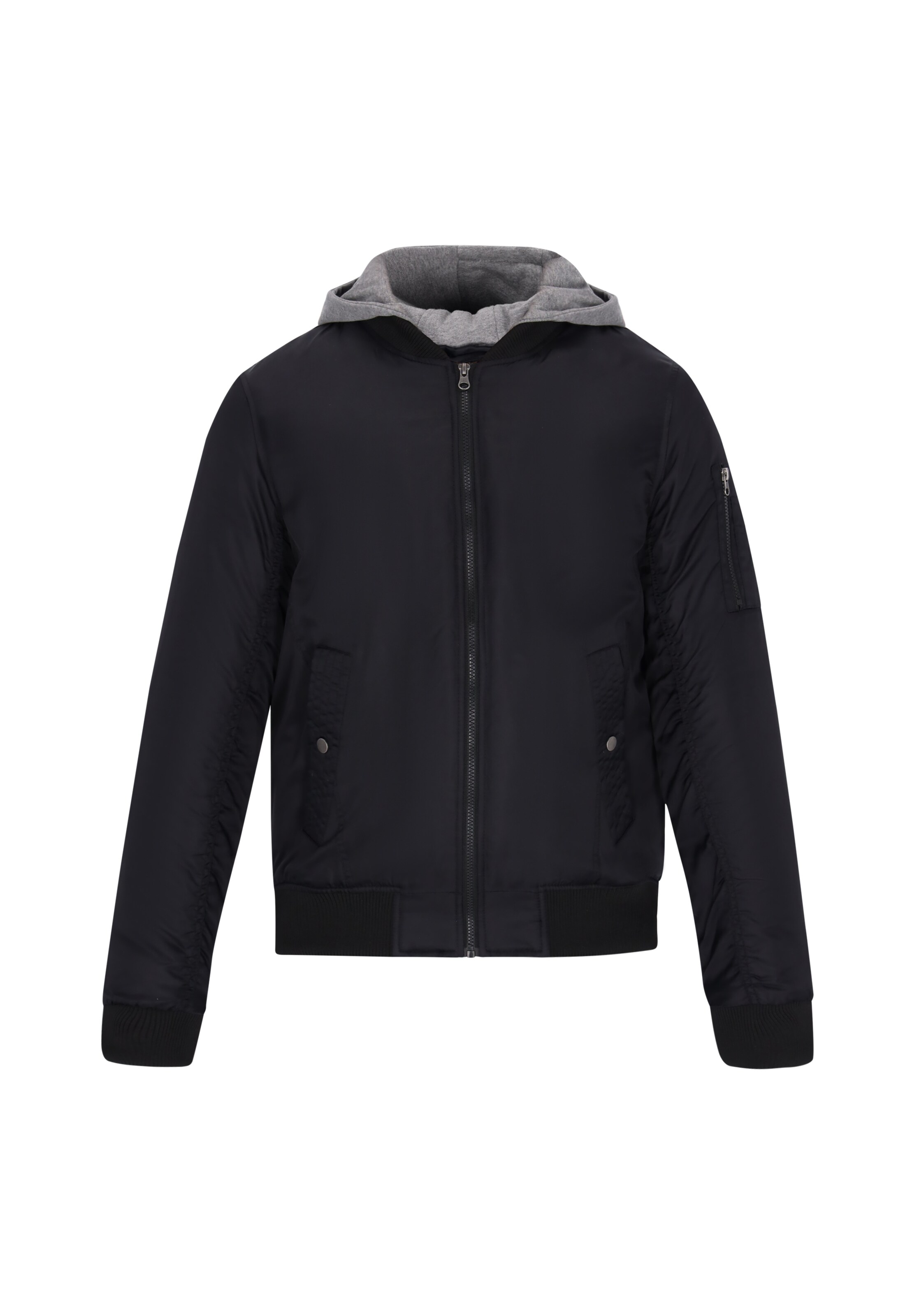 MO Veste d’hiver en gris chiné / noir, Vue avec produit