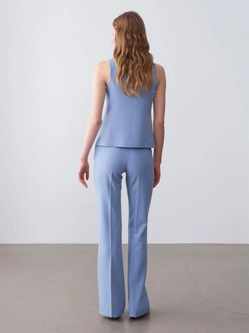 Dilvin Flared Pantalon in Blauw