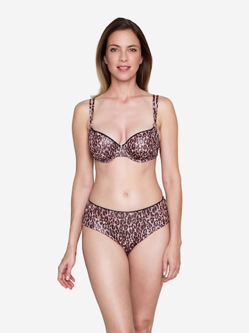 JOOP! Bustier Bikinitop ' Leopard Beach ' in Bruin