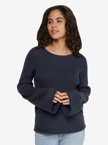 Linea Tesini by heine Sweater in Blue: front