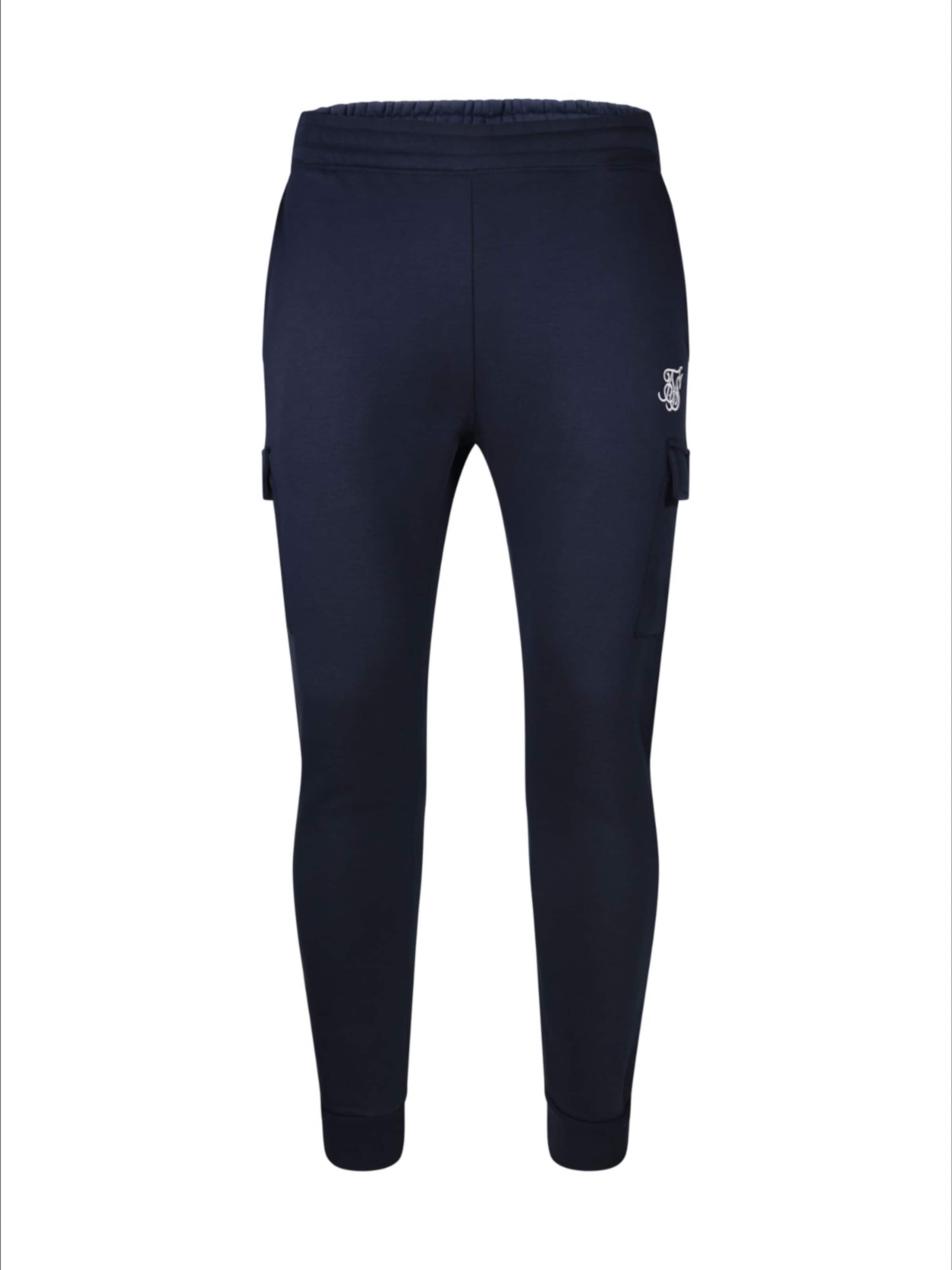 Regular Pantalon de sport SikSilk en bleu : devant