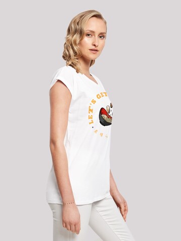 F4NT4STIC T-Shirt 'Lets get Ramen' in Weiß