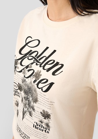 QS T-Shirt in Beige