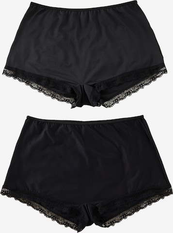 Culotte Trendyol Curve en noir : devant