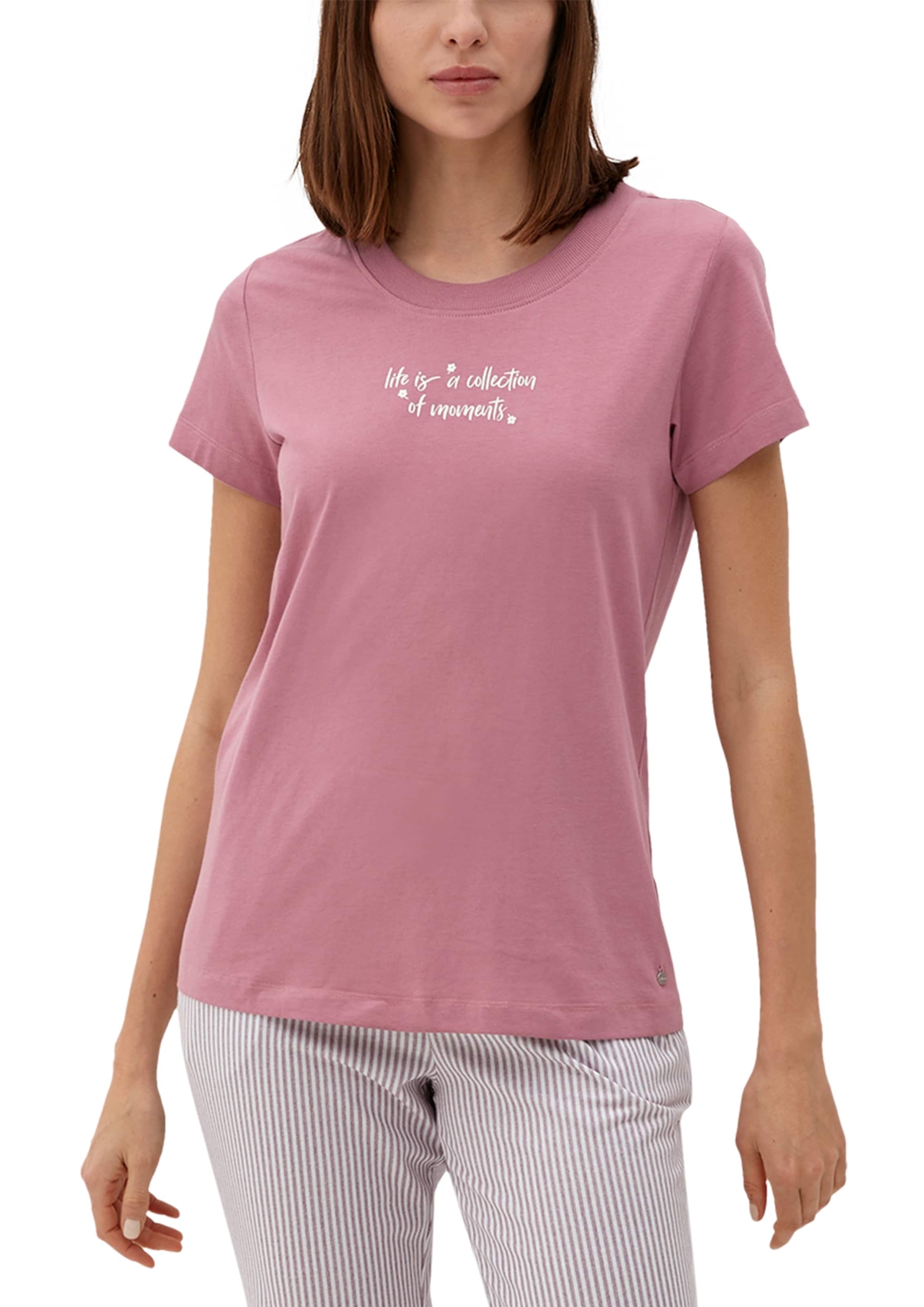 s.Oliver - Camisa de pijama em rosa: frente