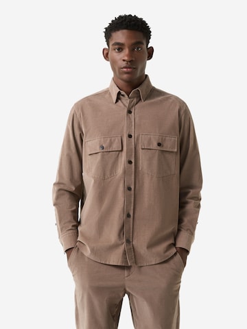 BOGNER Regular Fit Hemd 'Heiko ' in Braun: Vorderseite